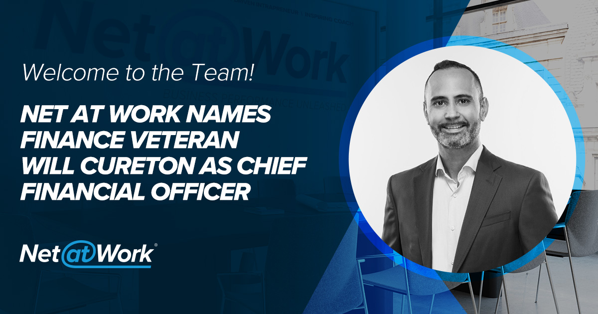 Net at Work Names Finance Veteran Will Cureton as Chief Financial Officer